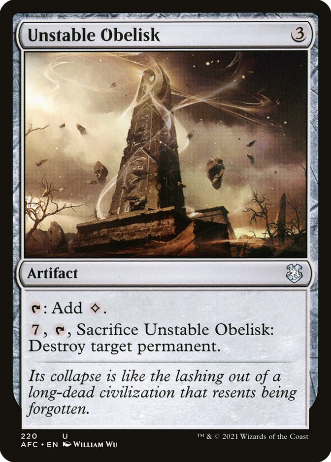 Unstable Obelisk (Forgotten Realms Commander #220)