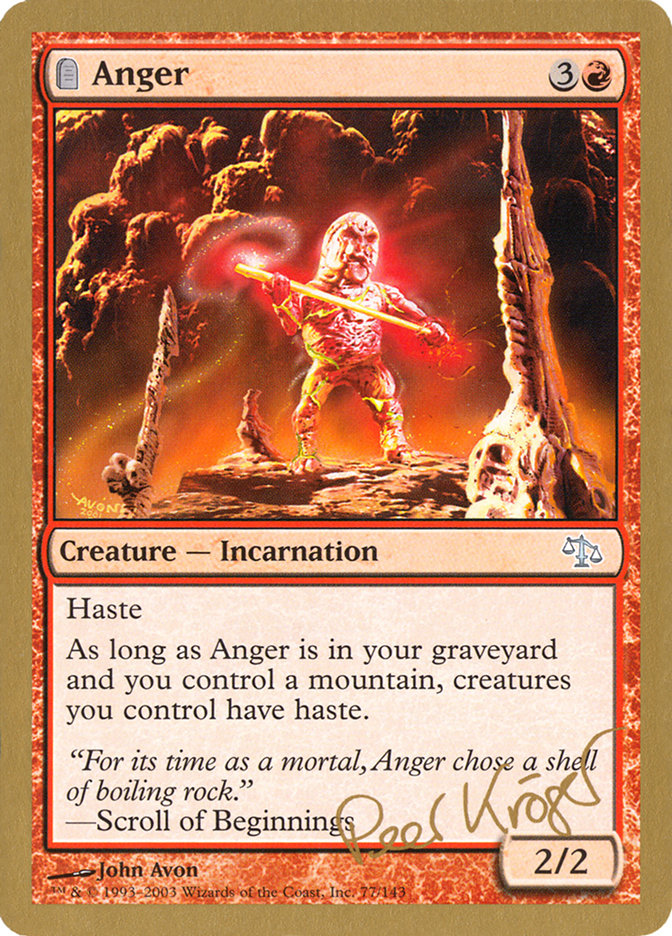 Anger (World Championship Decks 2003 #pk77)