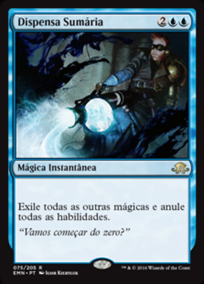 Dispensa Sumária (Summary Dismissal) · Eldritch Moon (EMN) #75 · Scryfall  Magic The Gathering Search