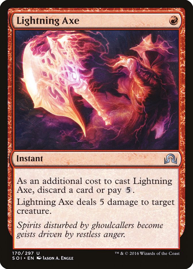 Lightning Axe (Shadows over Innistrad #170)