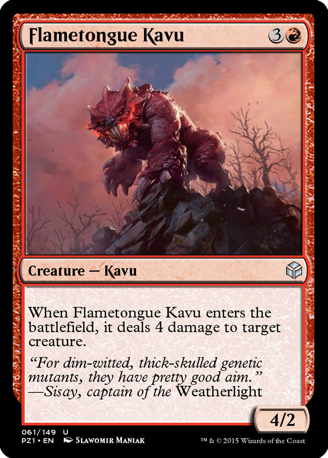 Flametongue Kavu (Legendary Cube Prize Pack #61)