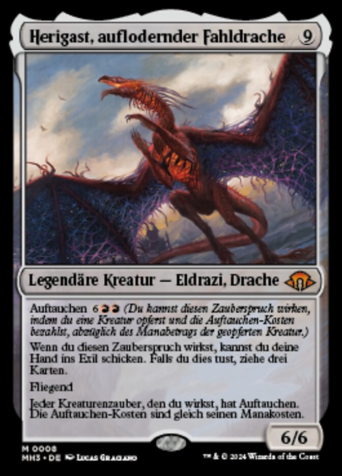 Herigast, auflodernder Fahldrache