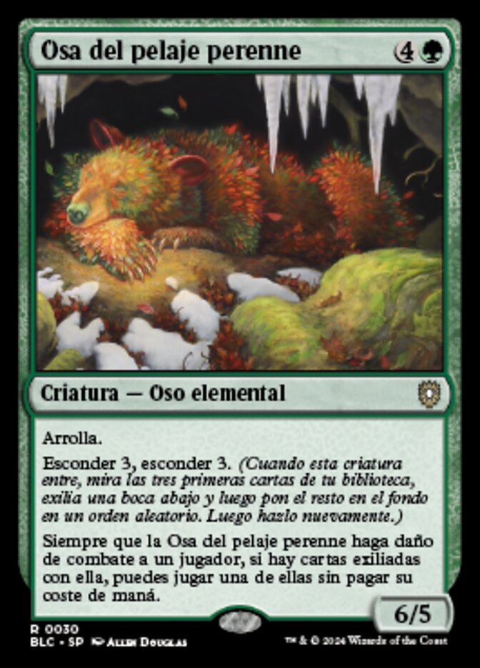 Osa del pelaje perenne