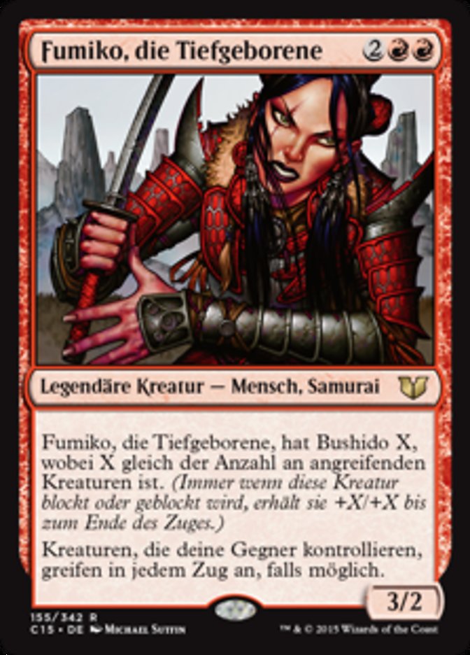 Fumiko the Lowblood (Commander 2015 #155)