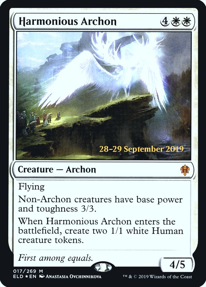 Harmonious Archon (Throne of Eldraine Promos #17s)