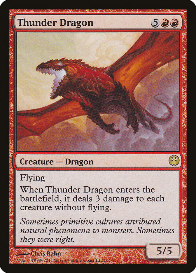 Thunder Dragon (Duel Decks: Knights vs. Dragons #61)