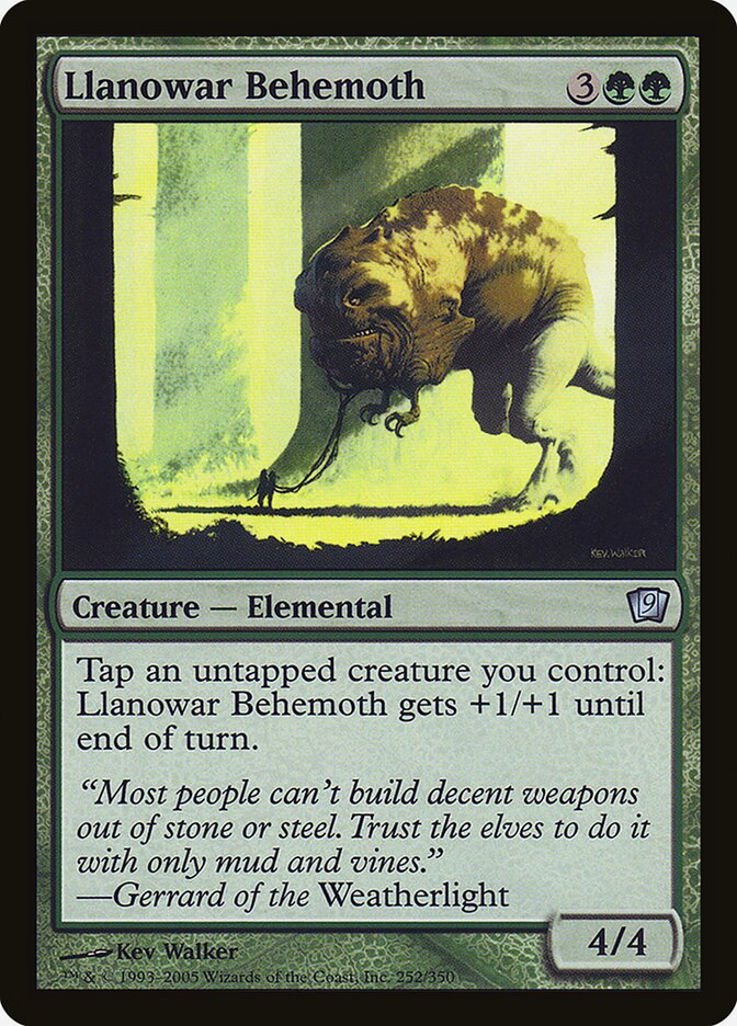 Llanowar Behemoth (Ninth Edition #252★)