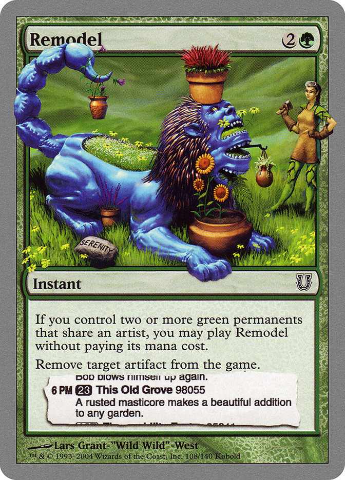Remodel · Unhinged Unh 108 · Scryfall Magic The Gathering Search