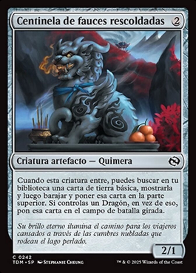 Centinela de fauces rescoldadas