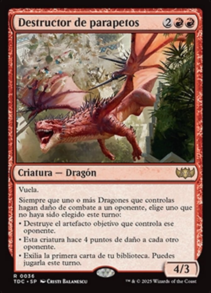 Destructor de parapetos