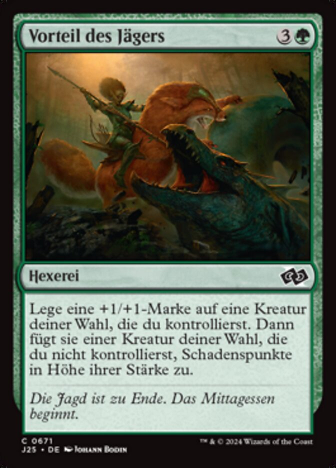 Vorteil des Jägers