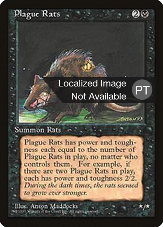 Plague Rats (Fourth Edition Foreign Black Border #154)