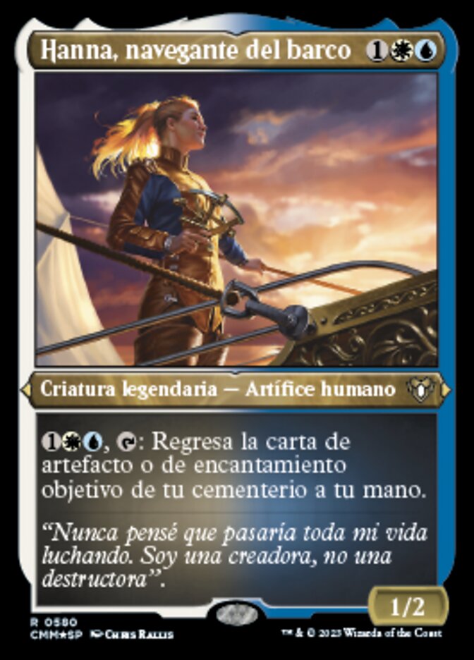 Hanna, navegante del barco