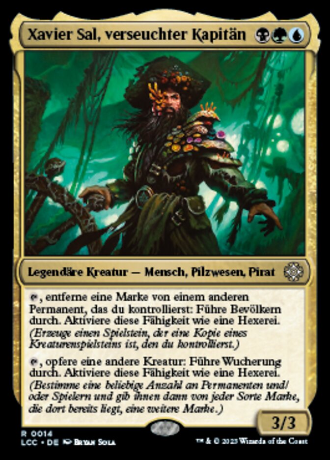 Xavier Sal, Infested Captain (The Lost Caverns of Ixalan Commander #14)
