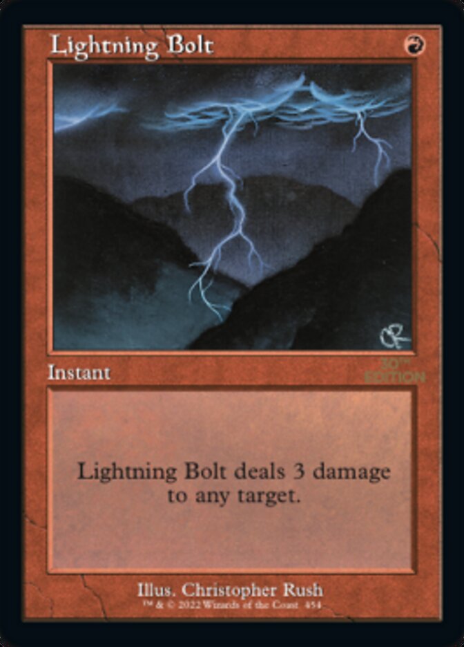 Lightning Bolt · 30th Anniversary Edition (30A) #454 · Scryfall Magic: The  Gathering Search