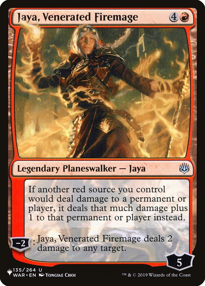 Jaya, Venerated Firemage (The List #WAR-135)