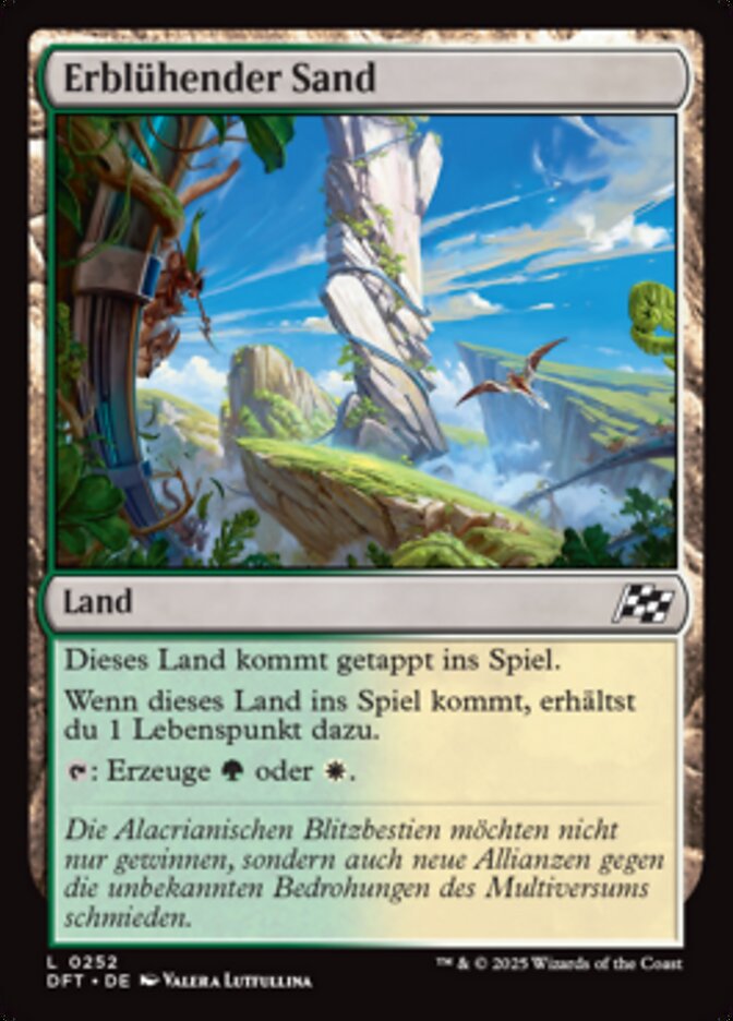 Erblühender Sand