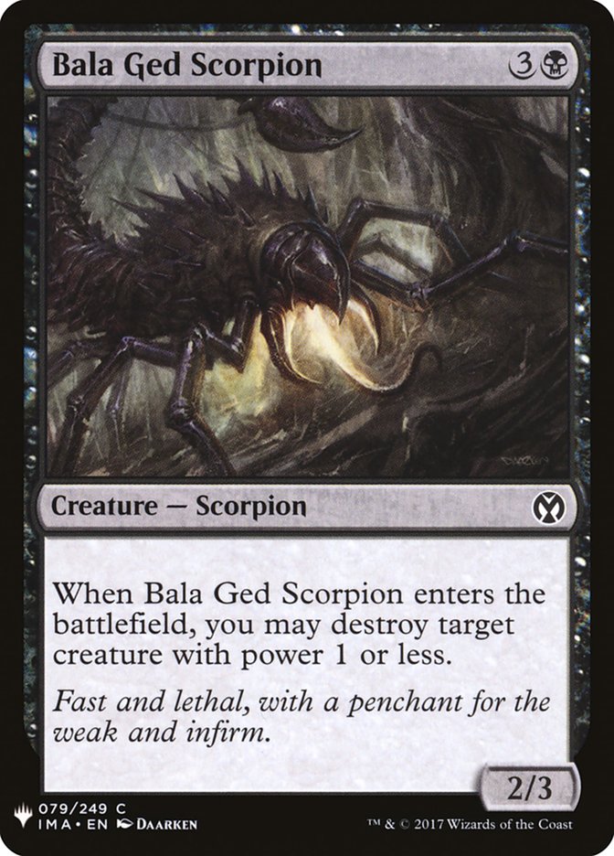 Bala Ged Scorpion (The List #IMA-79)