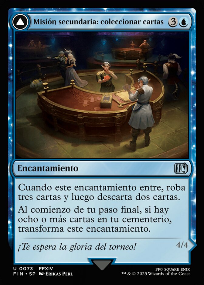 Misión secundaria: coleccionar cartas