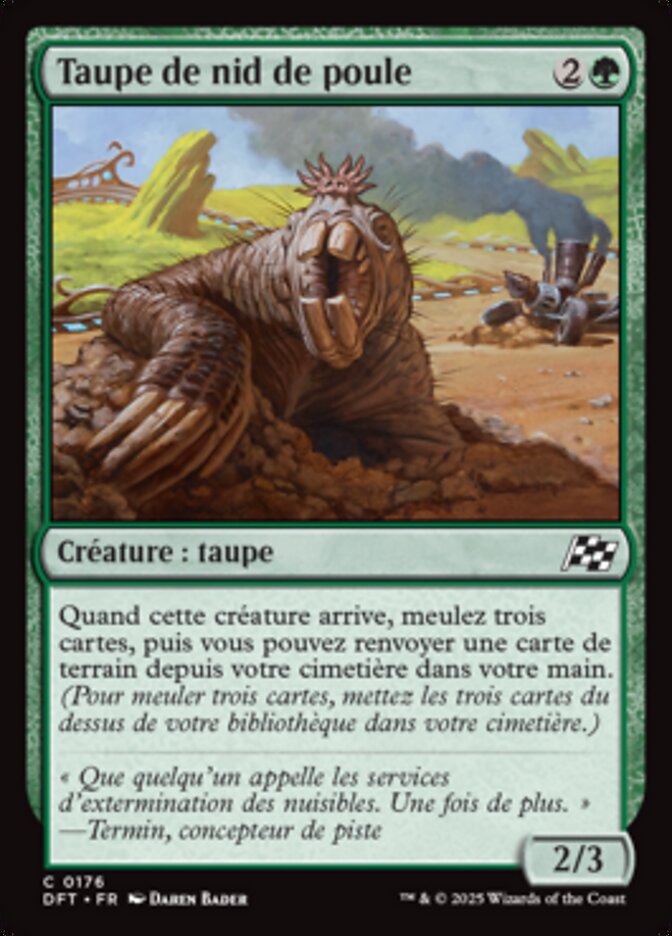 Taupe de nid de poule