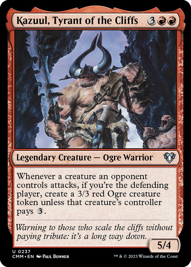 Kazuul, Tyrant of the Cliffs (Commander Masters #237)