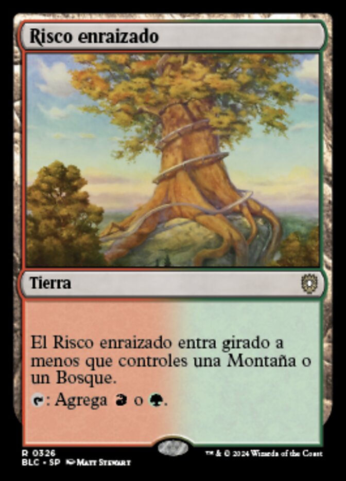 Risco enraizado