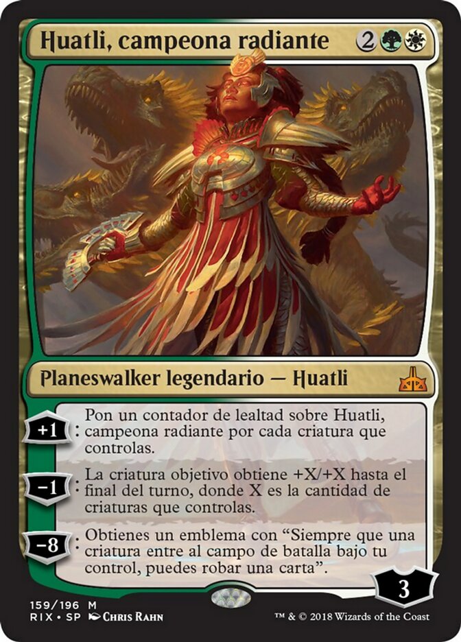 Huatli, Radiant Champion (Rivals of Ixalan #159)