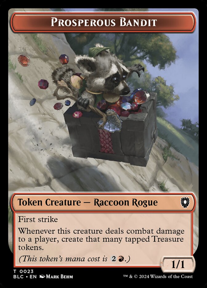 Prosperous Bandit (Bloomburrow Commander Tokens #23)