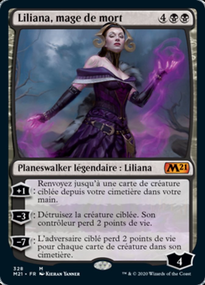 Liliana, Death Mage (Core Set 2021 #328)