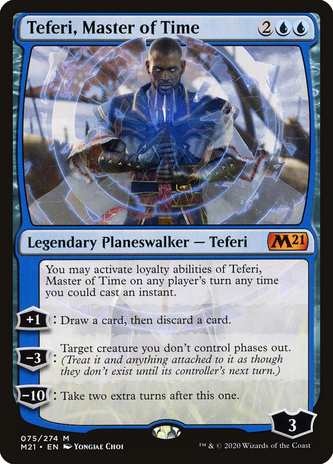 Teferi Master of Time  Core Set 2021 M21 75  Scryfall Magic The  Gathering Search