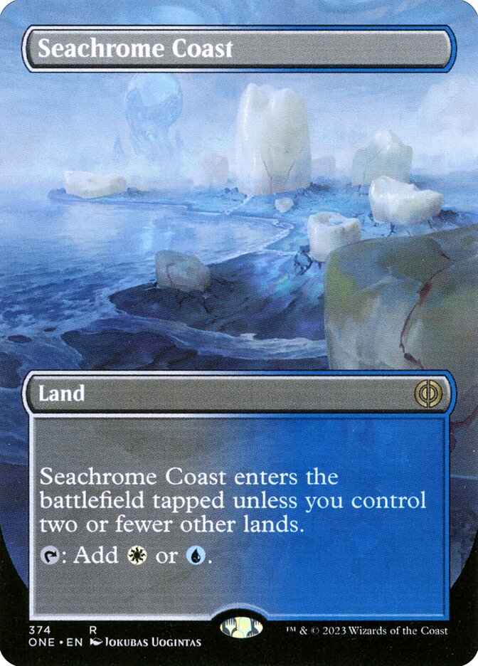 Skære kompliceret Parlament Seachrome Coast · Phyrexia: All Will Be One (ONE) #374 · Scryfall Magic:  The Gathering Search
