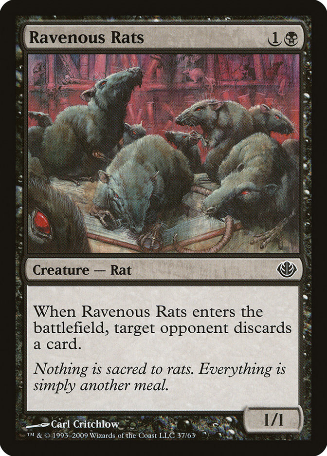 Ravenous Rats (Duel Decks: Garruk vs. Liliana #37)