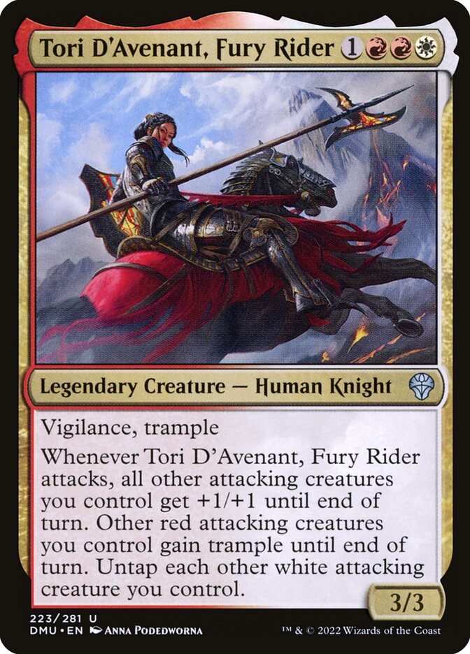 Tori D'Avenant, Fury Rider (Dominaria United #223)