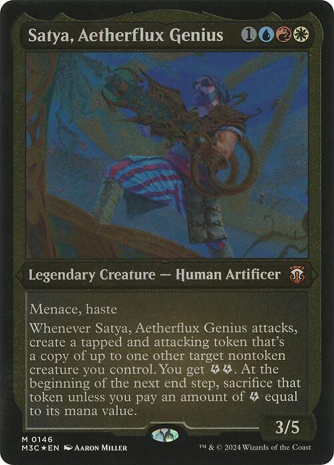 Satya, Aetherflux Genius (Modern Horizons 3 Commander #146)