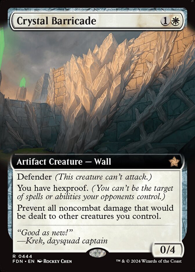 Crystal Barricade (Foundations #444)