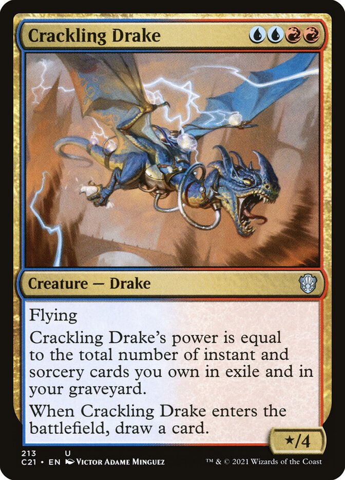 Crackling Drake (Commander 2021 #213)