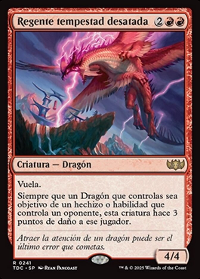 Regente tempestad desatada