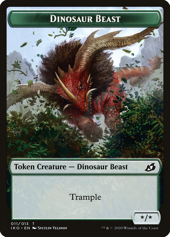 Dinosaur Beast (Ikoria: Lair of Behemoths Tokens #11)