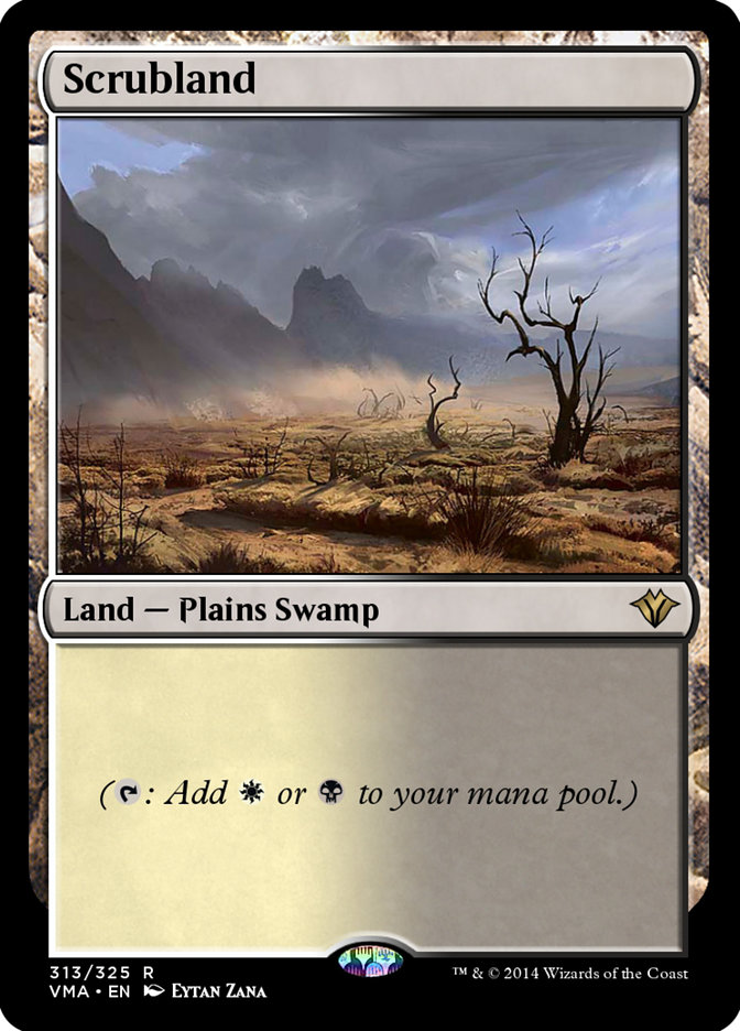 Scrubland · Vintage Masters (VMA) #313 · Scryfall MTG Search