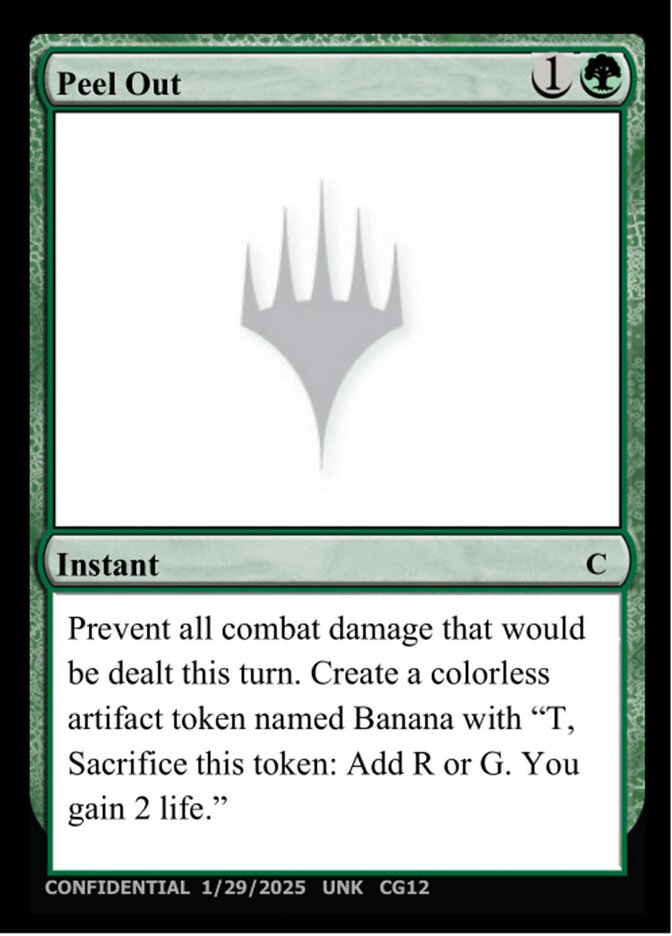 Peel Out MTG card
