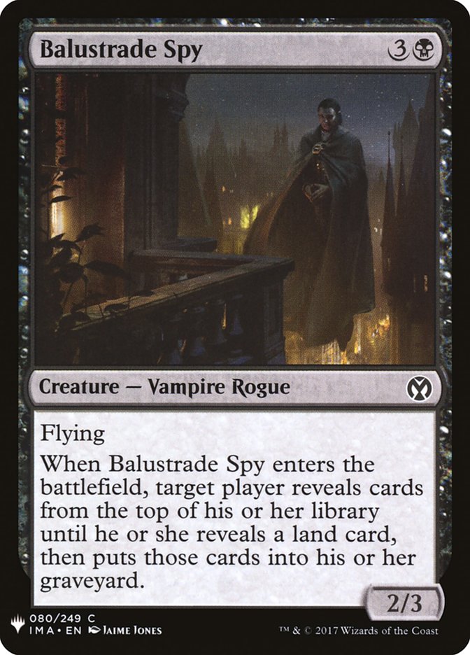 Balustrade Spy (The List #IMA-80)