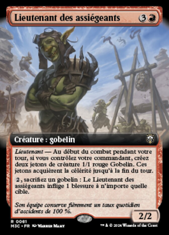 Siege-Gang Lieutenant (Modern Horizons 3 Commander #61)