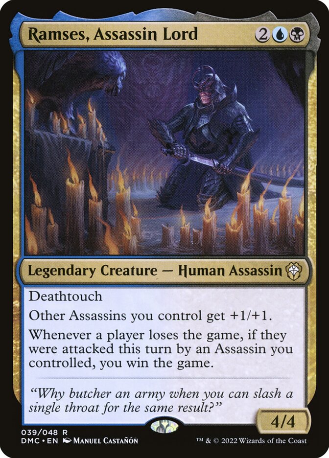 Ramses, Assassin Lord (Dominaria United Commander #39)