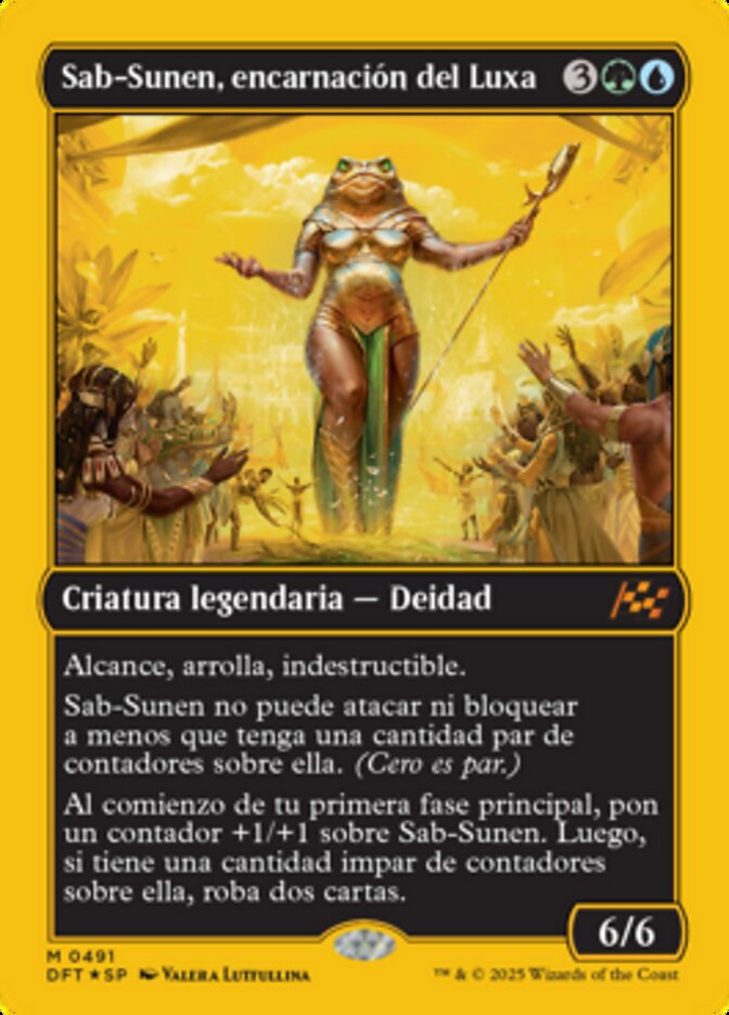 Sab-Sunen, encarnación del Luxa