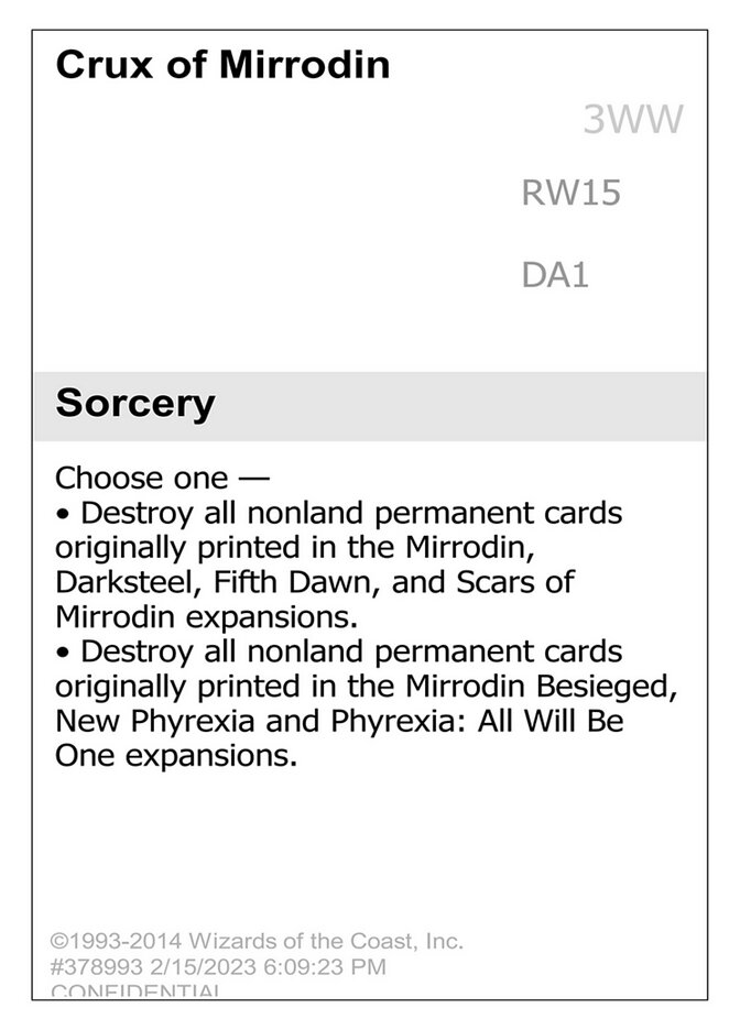 Crux of Mirrodin (Unknown Event #RW15)