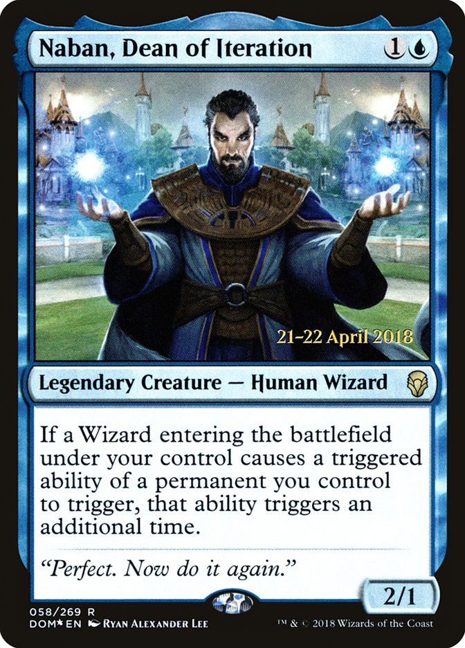 Naban, Dean of Iteration (Dominaria Promos #58s)