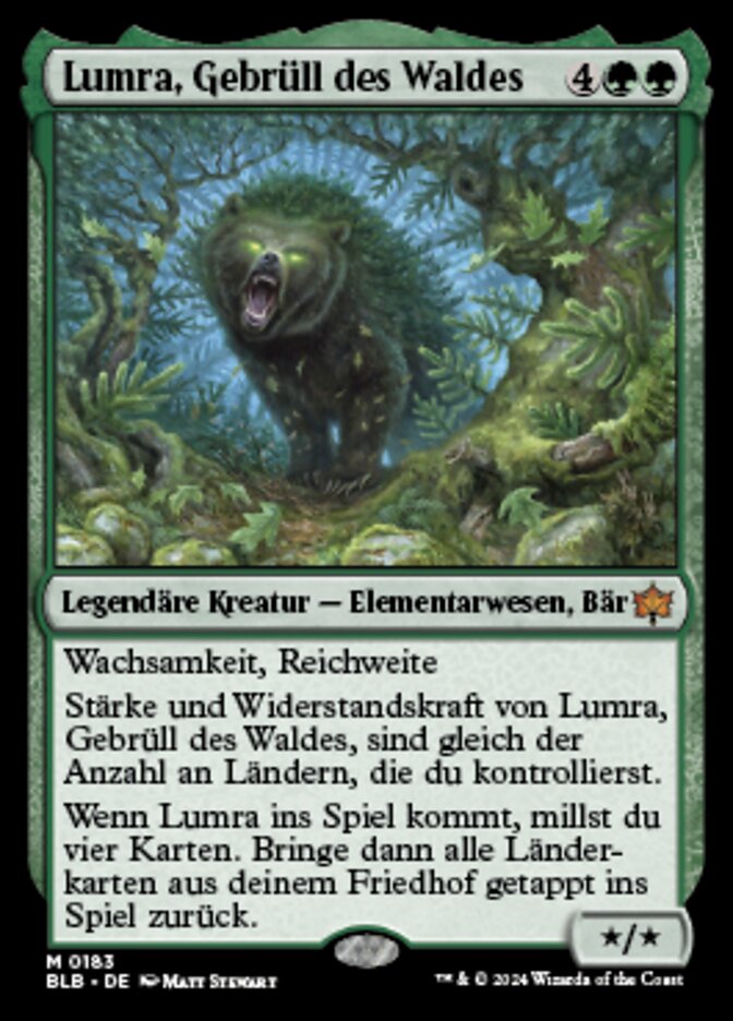 Lumra, Bellow of the Woods (Bloomburrow #183)