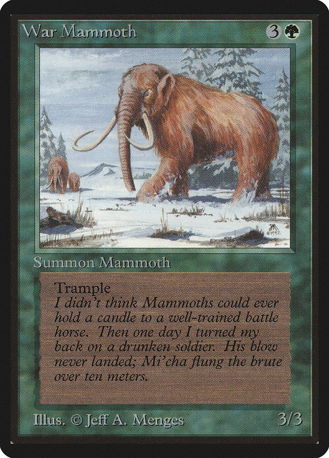 War Mammoth (Limited Edition Beta #228)