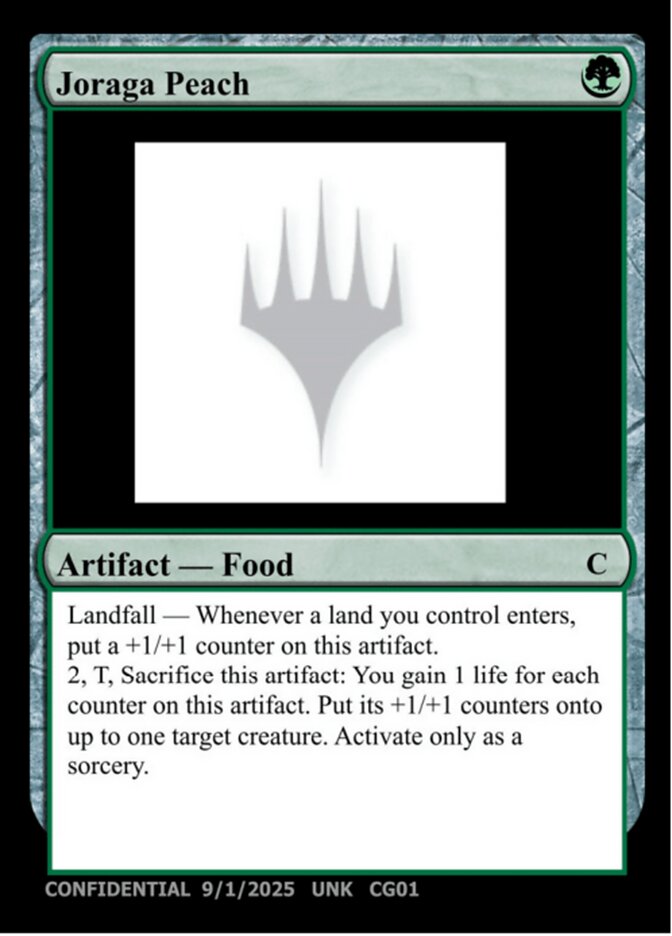Joraga Peach MTG card