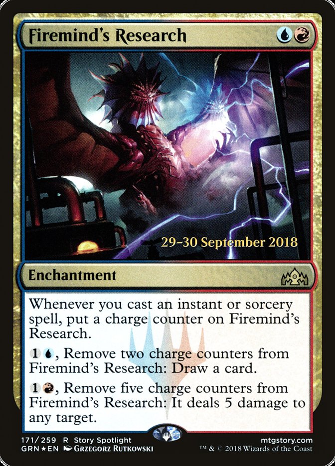 Firemind's Research (Guilds of Ravnica Promos #171s)